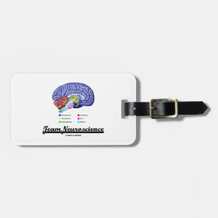 Team Neuroscience (Hersenen Anatomie Attitude) Bagagelabel
