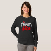 Team Nice   Couple Matching Outfit Team Naughty T-shirt (Voorkant volledig)