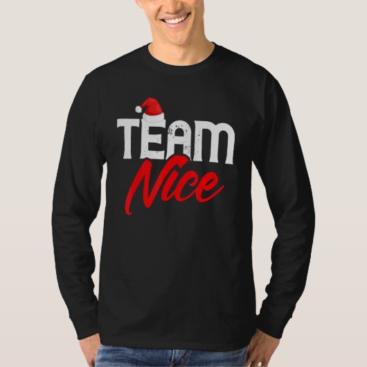 Team Nice   Couple Matching Outfit Team Naughty T-shirt (Voorkant)