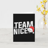 Team Nice Family Christmas Apparel Uni Kids &amp;  Kaart (Gele Bloem)