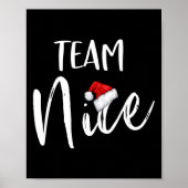 Team Nice Funny kerstfamilie komt overeen met pyja Poster (Voorkant)