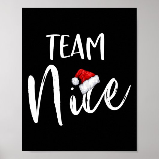 Team Nice Funny kerstfamilie komt overeen met pyja Poster (Voorkant)