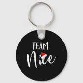 Team Nice Funny kerstfamilie komt overeen met pyja Sleutelhanger (Voorkant)