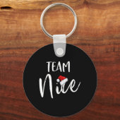 Team Nice Funny kerstfamilie komt overeen met pyja Sleutelhanger (Voorkant)