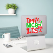 Team Nice List - Christmas Design-56587 Sticker (Laptop op bureau)