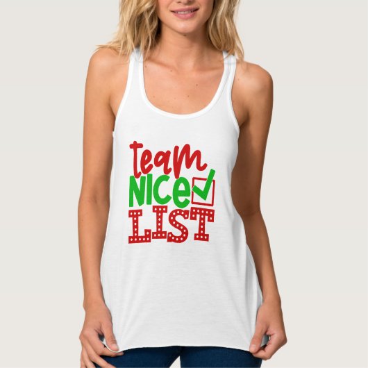 Team Nice List - Christmas Design-56587 Tanktop (Voorkant)
