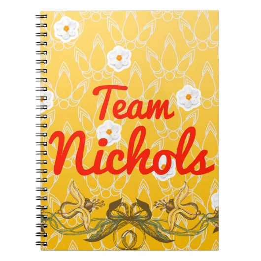 Team Nichols Notitieboek (Voorkant)