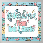 Team Nick en Charlie White Poster (Voorkant)