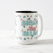 Team Nick en Charlie White Tweekleurige Koffiemok (Voorkant rechts)