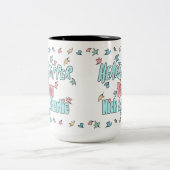 Team Nick en Charlie White Tweekleurige Koffiemok (Center)