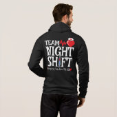 Team Night Shift - Nachtzuster Hoodie (Achterkant volledig)