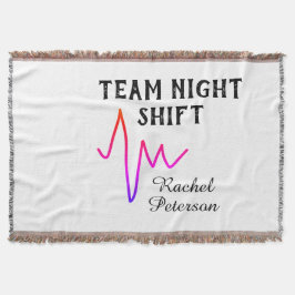 Team night shift nurse doctor medical name heart l deken