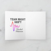Team night shift nurse doctor medical name heart l kaart (Binnen)