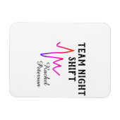 Team night shift nurse doctor medical name heart l magneet (Horizontaal)