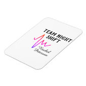 Team night shift nurse doctor medical name heart l magneet (Linkerzijde)