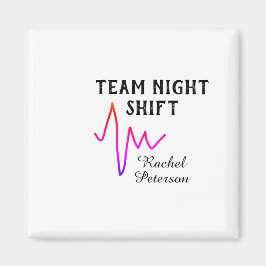 Team night shift nurse doctor medical name heart l magneet