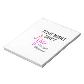 Team night shift nurse doctor medical name heart l notitieblok (Linkerzijde)
