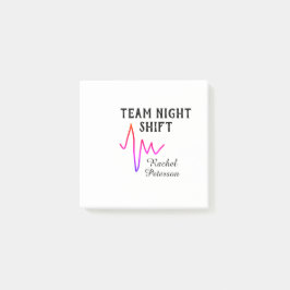 Team night shift nurse doctor medical name heart l post-it® notes