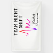 Team night shift nurse doctor medical name heart l spandoek (Verticaal)