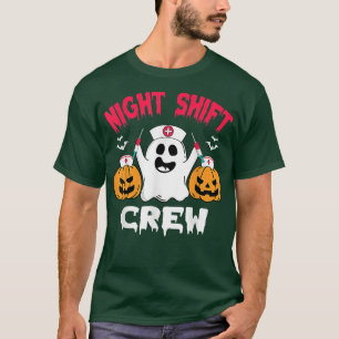 Team Night Shift Nurse Halloween Halloween Scrub t T-shirt
