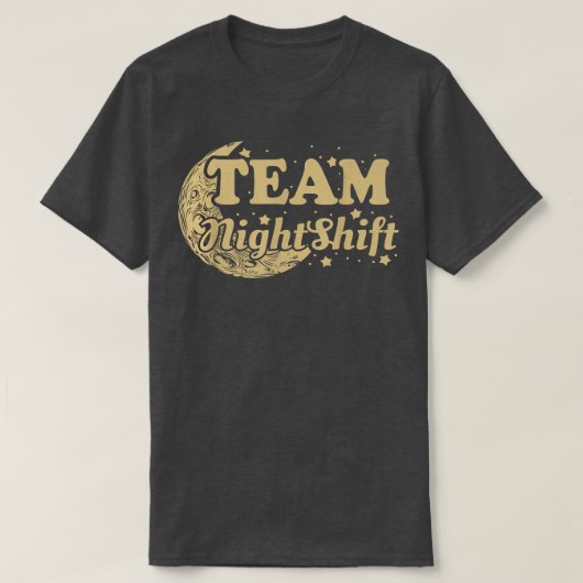 Team Night Shift, Nurse T-shirt (Design voorkant)