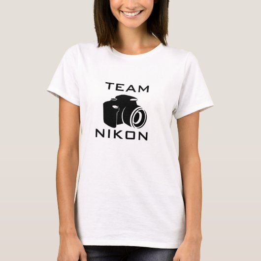 TEAM NIKON Women's Hanes ComfortSoft® T-Shirt (Voorkant)