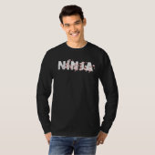 Team Ninja Cherry Blossom Funny Gamers T-shirt Gam (Voorkant volledig)
