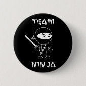 Team Ninja Ronde Button 5,7 Cm (Voorkant)