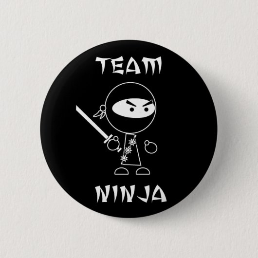 Team Ninja Ronde Button 5,7 Cm (Voorkant)