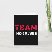 Team No Calves - Bodybuilding Fitness Meme Gift Kaart (Voorkant)