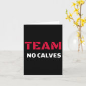 Team No Calves - Bodybuilding Fitness Meme Gift Kaart (Gele Bloem)