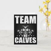Team No Calves Bodybuilding Gewichtheffen Workout Kaart (Gele Bloem)