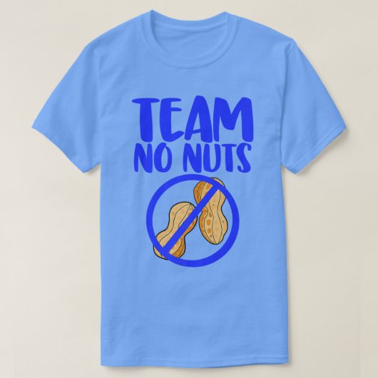 Team No Nuts Funny Gender onthulling T-shirt (Design voorkant)