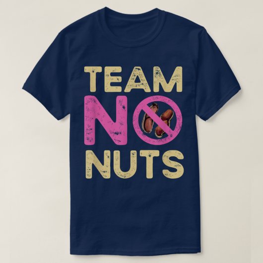 Team No Nuts Funny Gender onthult Girl Matching Fa T-shirt (Design voorkant)