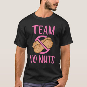 Team No Nuts Gender onthult zwangerschapsuitkondig T-shirt