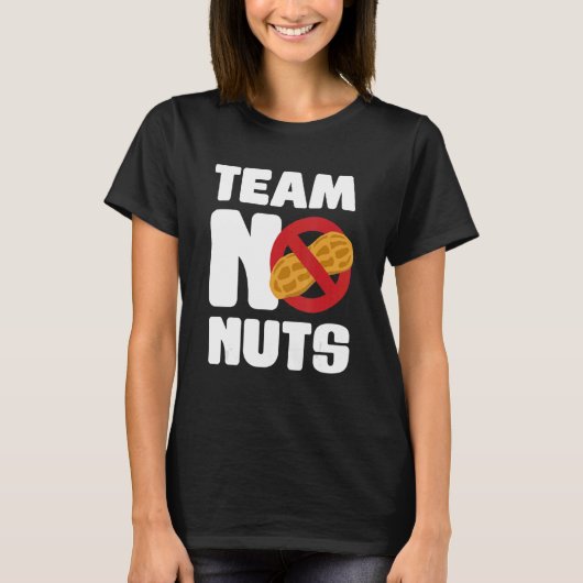 Team No Nuts Gender Reveal Announcement 1 T-shirt (Voorkant)