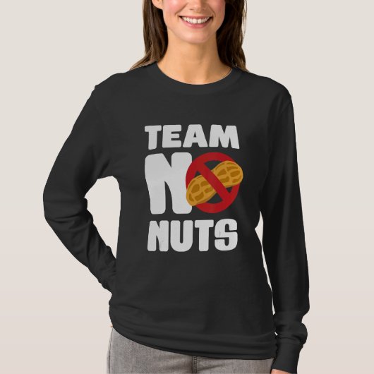 Team No Nuts Gender Reveal Announcement 1 T-shirt (Voorkant)