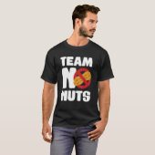 Team No Nuts Gender Reveal Announcement 1 T-shirt (Voorkant volledig)