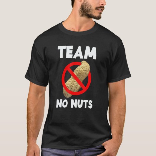 Team No Nuts Gender Reveal Announcement T-shirt (Voorkant)