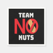 Team No Nuts Nut Nut Allergy Servet (Voorkant)