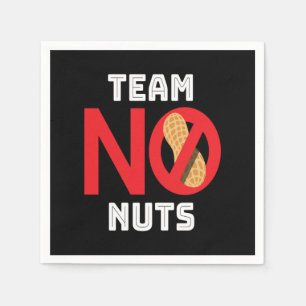Team No Nuts Nut Nut Allergy Servet
