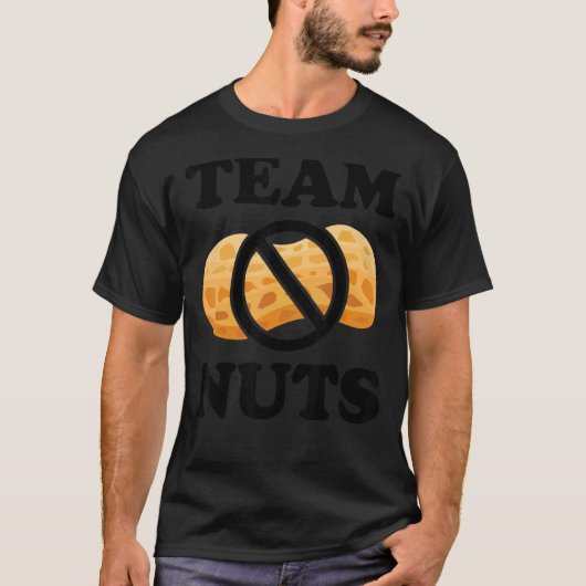 Team No Nuts overeenkomend Baby Gender onthult Nut T-shirt (Voorkant)