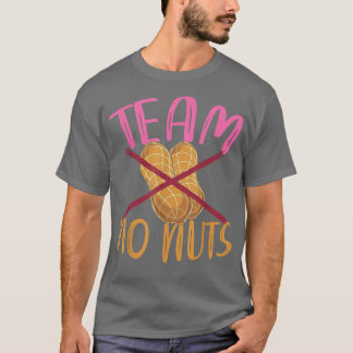 Team No Nuts Team Girl Baby shower Party Funny Gen T-shirt
