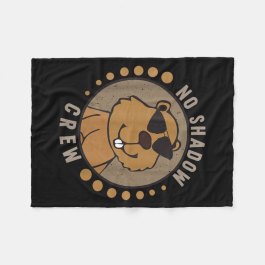 Team No Shadow Crew Groundhog Day Fleece Deken (Voorkant (Horizontaal))