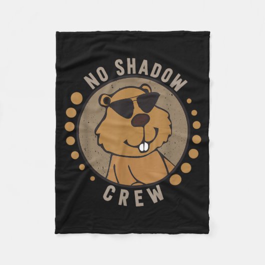 Team No Shadow Crew Groundhog Day  Fleece Deken (Voorkant)
