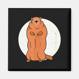 Team No Shadow Crew Groundhog Volle Maan Groundhog Magneet