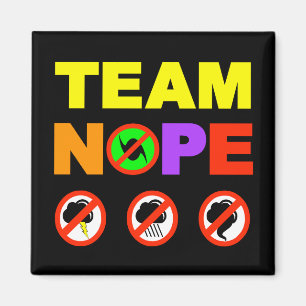 Team Nope koelkast magneet