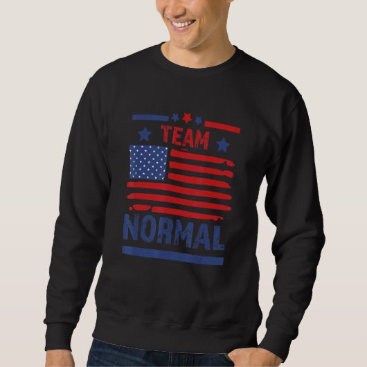 Team Normaal Patriottisch VS Amerikaanse vlag Trui (Voorkant)