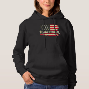 Team Normaal Usa-vlag Retro Vintage Kleding Hoodie