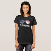 Team Normal American Flag Aviators Sunbril Vint T-shirt (Voorkant volledig)